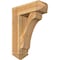 Ekena Millwork Legacy Arts and Crafts Rough Sawn Bracket w/ Offset Brace, Western Red Cedar, 8"W x 24"D x 32"H BKT0806X24X32LEC03RWR - alternate 1